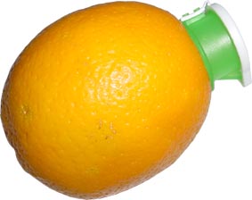 Orange mit Ausgießer